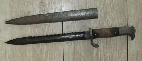 German KS Sawback Bayonet with Matching Numbers - KS9052