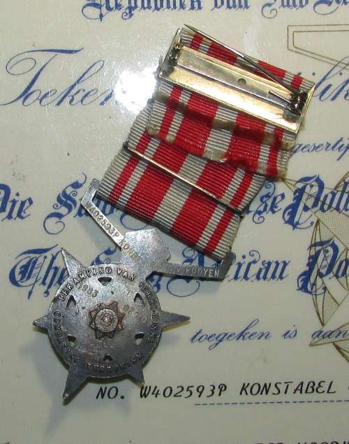 Full Size Medal for Combatting Terrorism with Certificate