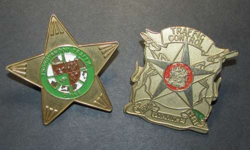 Traffic Police Badge Pair
