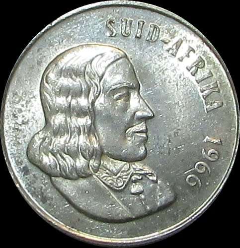 1966 Republic of South Africa Silver One Rand Piece