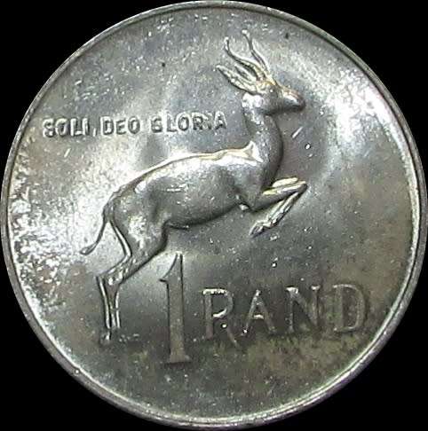 1967 Republic of South Africa Silver One Rand Piece