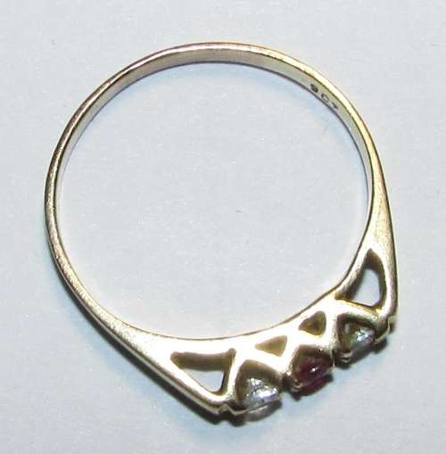 Ladie's 9CT Gold Ring with Stones - 1.6 Gram ( Stoned not Checked )