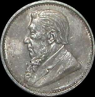 1897 ZAR Silver Sixpence - Good Looking Coin