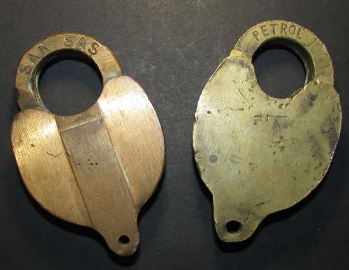 Pair of Vintage SAR/SAS Railway Locks ( No Keys )