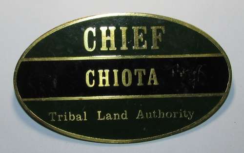 Rhodesia - Chief's Badge 1960 to 1980