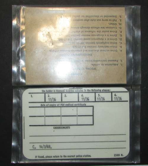 Rhodesia - Vintage Drivers License Card in Original Packaging