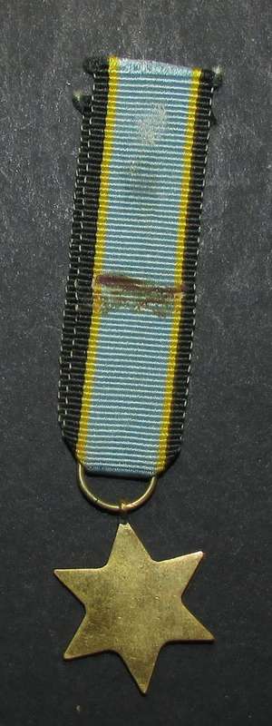 World War Two Air Crew Star Miniature Medal