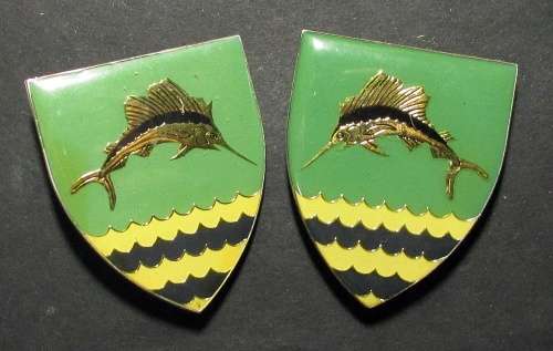 SADF - Durban South Commando Shoulder Flash Pair
