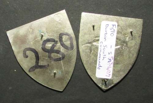 SADF - Durban South Commando Shoulder Flash Pair