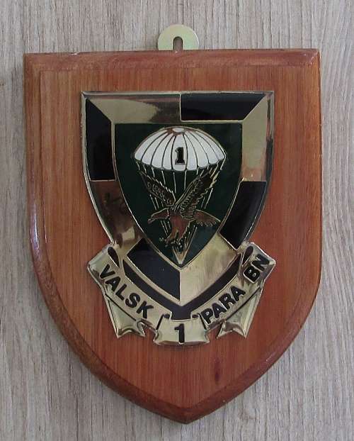 SADF - 1 Parachute Battalion Commemorative Plaque