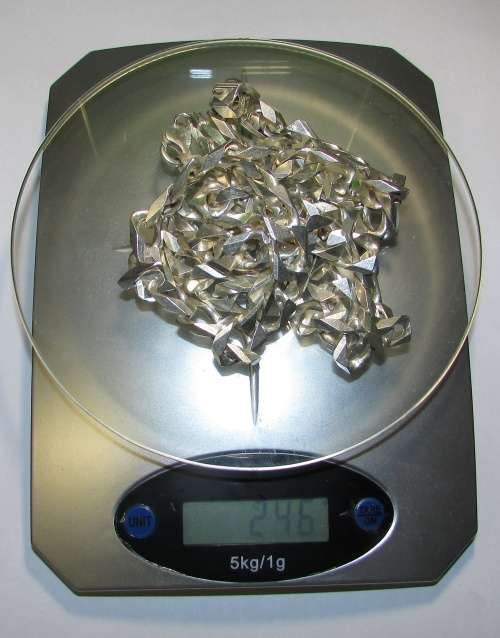 Thick and Heavy Mens .925 Silver Chain and Bracelet Combo ( 246 Grams )