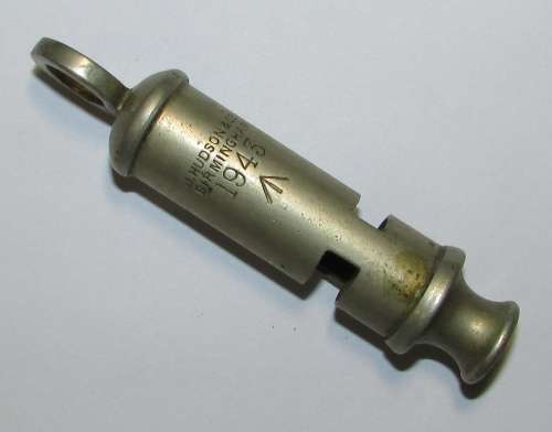 Vintage WW2 J.Hudson Whistle Dated 1943