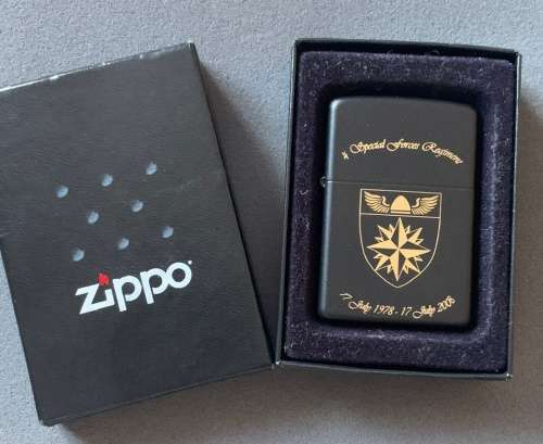 SA 4 Special Forces Regiment Commemorative Zippo Lighter - Number 17/30