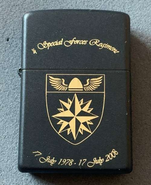 SA 4 Special Forces Regiment Commemorative Zippo Lighter - Number 17/30