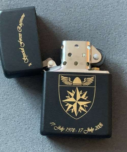 SA 4 Special Forces Regiment Commemorative Zippo Lighter - Number 17/30