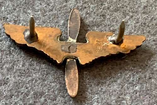 United States Air Force Winged Propellor Collar Badge