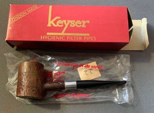 1980`s - Boxed Number 22 (Poker Pipe ) Keyser Smoking Pipe