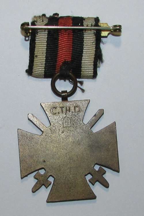 Full Size German WW1 Honour Cross with Makers Mark