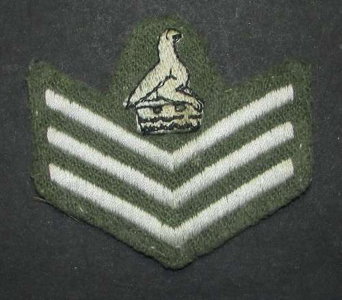 Zimbabwe - Staff Colour Sergeant Rank Badge