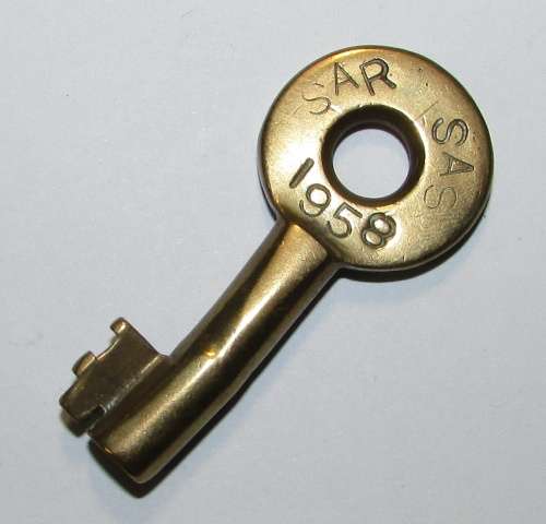 Vintage SAR/SAS Key Dated 1958