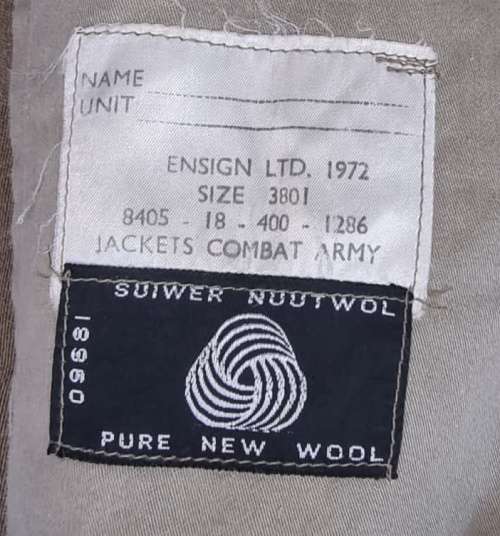 SADF - Battle Dress ( Bunny Jacket ) In Top Condition