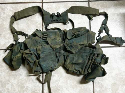 Rhodesian Army - Skeleton Webbing Lot ( Camoed)