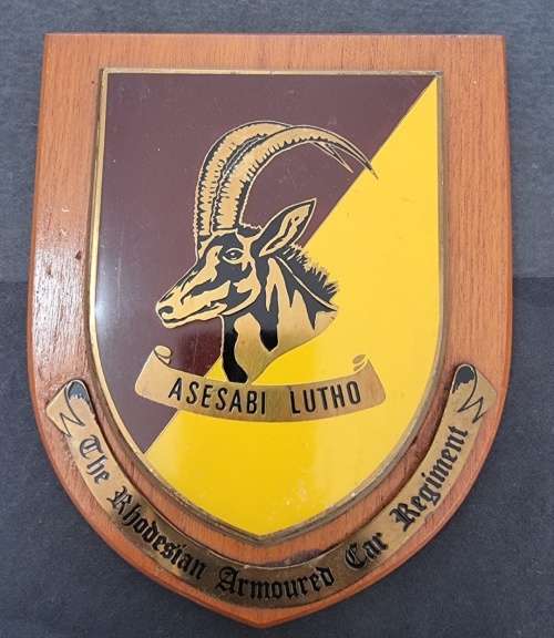 Rhodesia - The Armoured Car Regiment Plaque