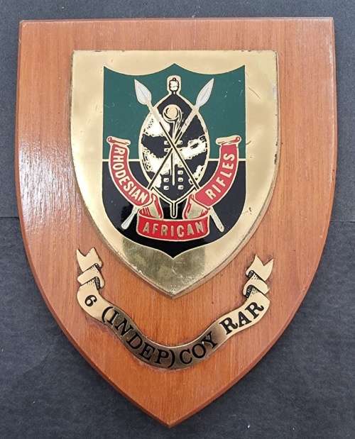 Rhodesia - African Rifles (RAR) 6 (Indep) Coy Plaque