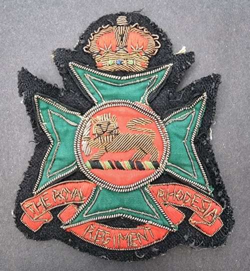 Rhodesia - The Royal Rhodesia Regiment Blazer Badge