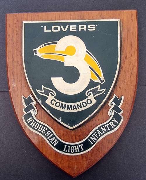 Rhodesia - Light Infantry(RLI) 3 Lovers Commando Plaque