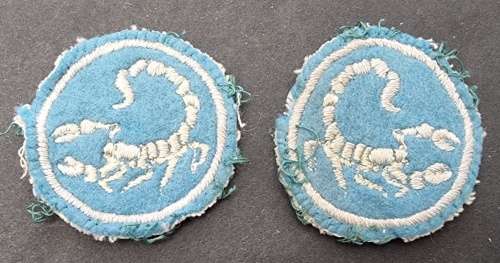 SADF - Special Forces (Hunter Group) Facing Roundel Pair - Extremelly Rare