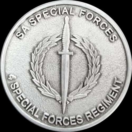 SADF - 4 Special Forces Regiment (Recce - Iron Fist from the Sea) Challenge Coin