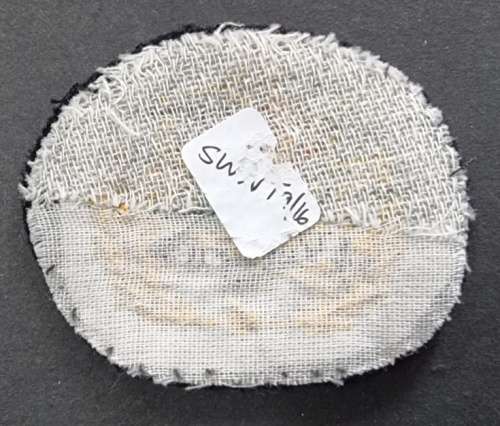 SADF - SA Navy Warrant Officer Rank Badge ( Early Bullion Wire Type )