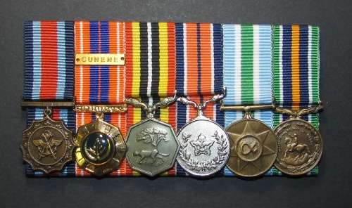 SADF - Court Mounted Miniature Medal Lot