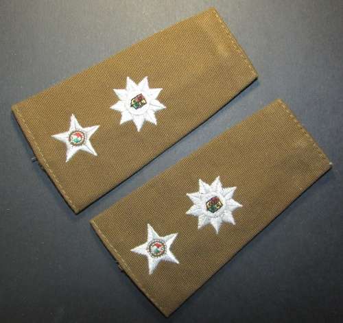 SA Army Commandant Slip on Ranks