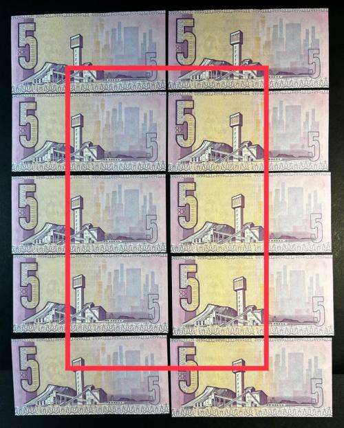 Reserve Bank of South Africa - Cl  Stals - 10 by 5 Rand Banknotes in Sequence and UNC