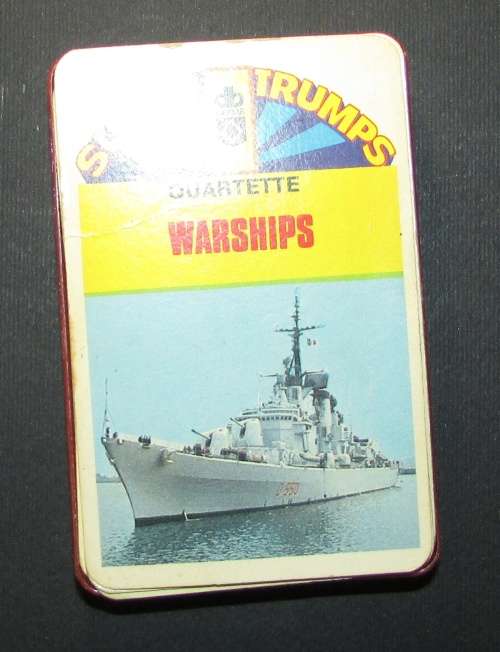 Vintage Super Trumps Playing Cards - Warships