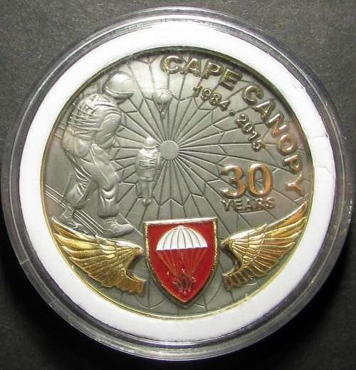 Cape Canopy 30 Year Saint Micheal Challenge Coin