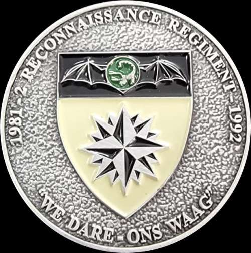 SADF - 1981 to 1992 2 Reconnaisance Regiment Challenge Coin