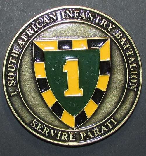 SADF - 1 SA Infantry Battalion Challenge Coin