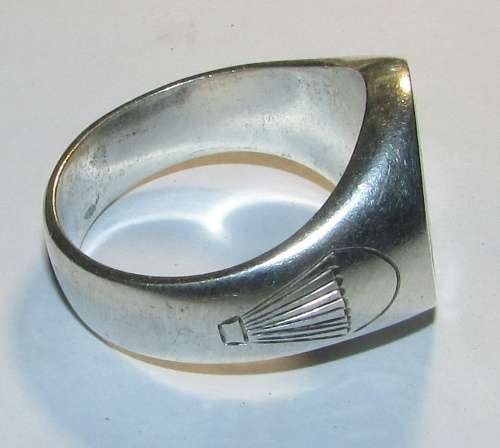 Rhodesia - Unusual Item - Large Vintage Sterling Silver RLI 1 Commando Ring