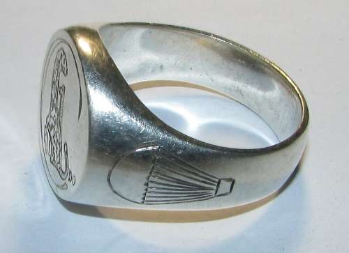 Rhodesia - Unusual Item - Large Vintage Sterling Silver RLI 1 Commando Ring