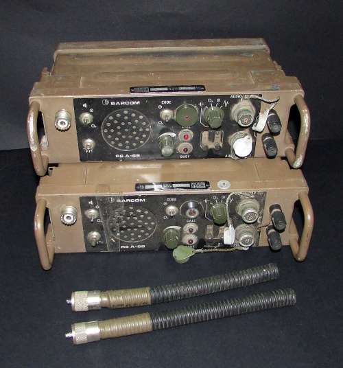 SADF - Pair of Border War Period Barcom RS-A68 Portable Radios - Selling the Pair as Un-Tested
