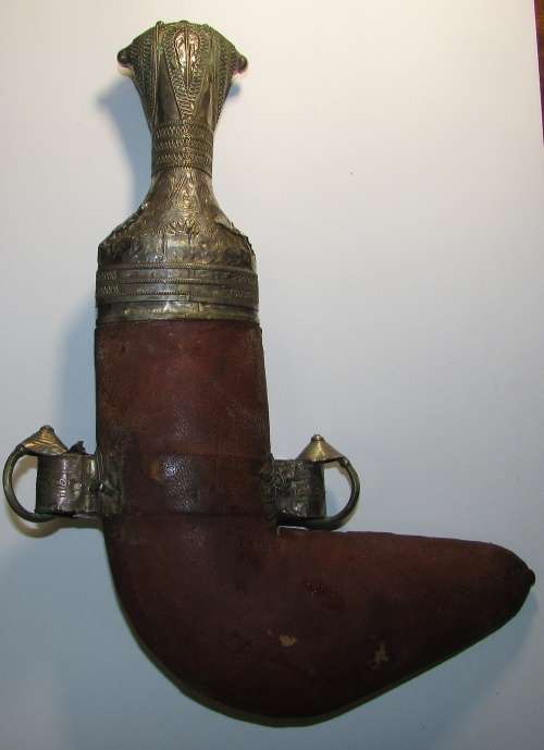 Yemen - Fine Whole Silver Abdi Jambiya Dagger