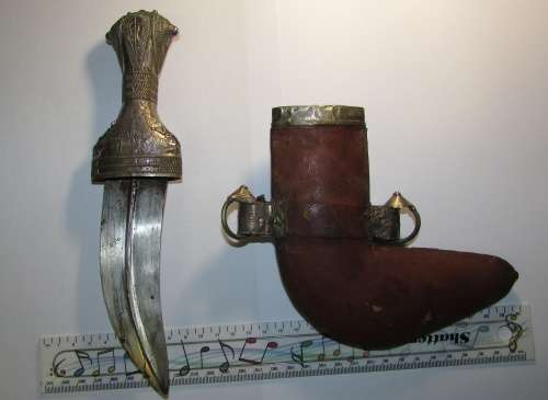 Yemen - Fine Whole Silver Abdi Jambiya Dagger