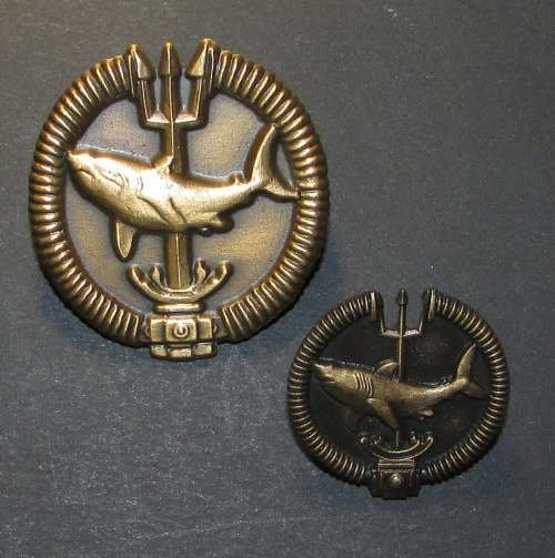 SA Army - Attack Diver ` Bronze` Special Forces Proficiency Badges ( Full Size and Mess Dress )