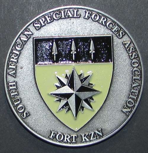 South African Special Forces (Recce) Numbered Challenge Coin ` The night belongs to 1.1 `