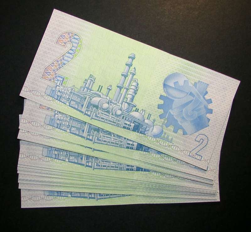 South Africa - Gehard De Kock 20 by 2 Rand Notes in Sequence