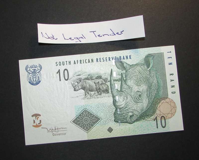 South Africa - Mboweni 10 Rank Note