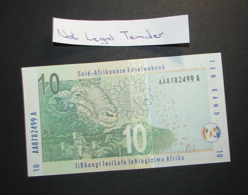 South Africa - Mboweni 10 Rank Note